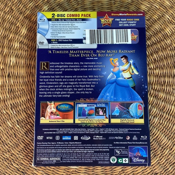 Cinderella Blue-ray DVD 2012 Diamond Edition - Picture 2 of 5